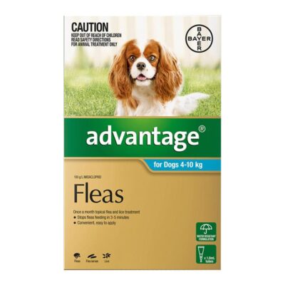 Advantage For Medium Dogs 4 To 10kg (Aqua) 6 Doses