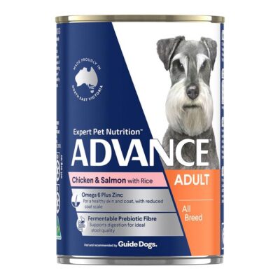 Advance Chicken, Salmon & Rice All Breed Adult Dog Canned Wet Food 700 Gm 12 Cans