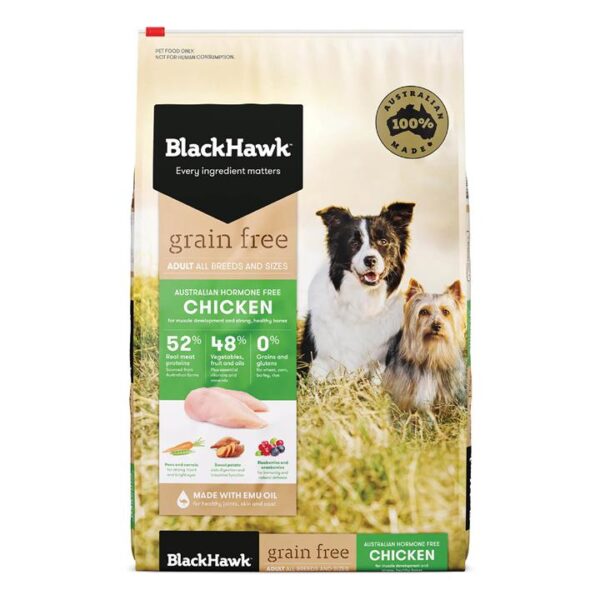 Black Hawk Dog Large Breed Grain Free Chicken  15 Kg