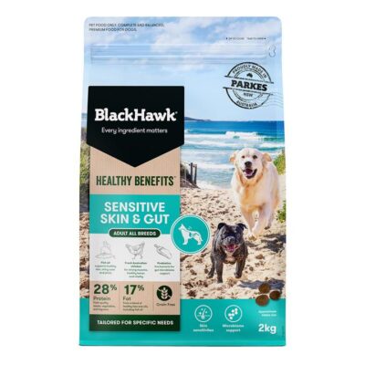 Black Hawk Healthy Benefits Sensitive Skin And Gut Dog Dry Food  2 Kg