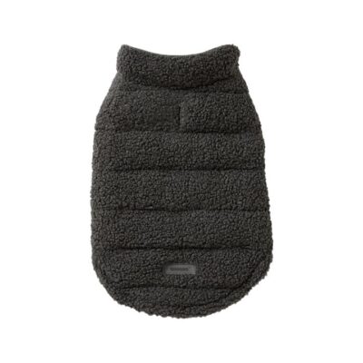 Snooza Wear Boucle Teddy Puffer Dog Jacket Charcoal 1 X Xlarge