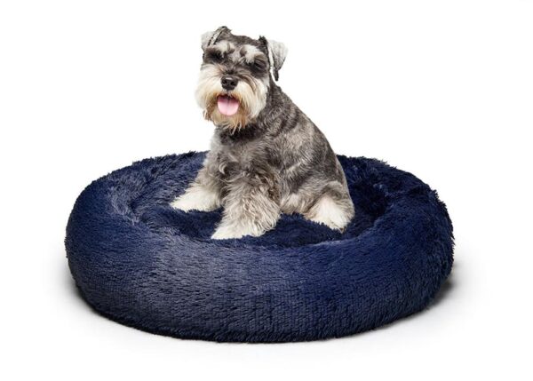 Australian Made (M) 80cm - Calming Dog Bed - Dark Blue
