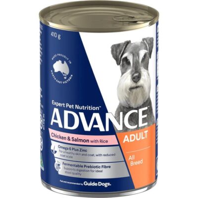 Advance - Adult Dog - Wet Food - Chicken, Salmon & Rice - 12 x 410gms