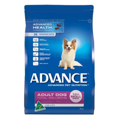 Advance Dog Adult Tot Well Toy/S Br Lmb Rice 3Kg(303577)
